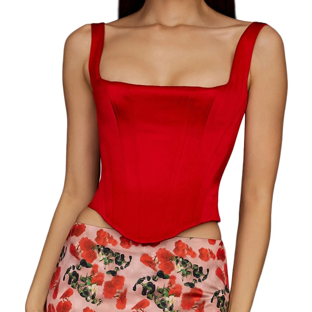 House of cb satin corset top